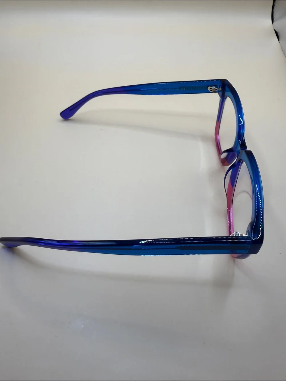 Zeelool Blue-Pink Gradient Glasses Frame, No Prescription
